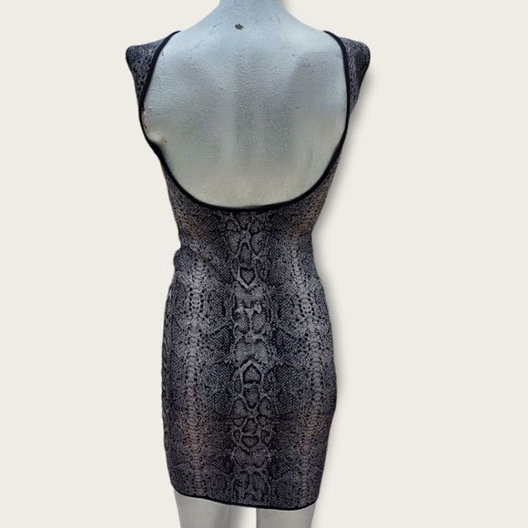 Guess Marciano Snake Print Bodycon Dress Small - Picture 3 of 8